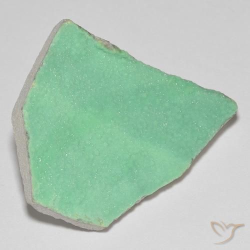 Variscita drusa Verde claro natural de 16.32 ct, Elegante, Opaco
