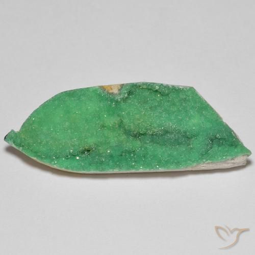 12.46ct Natural Verde amarillento Drusa variscita, Elegante, Opaco