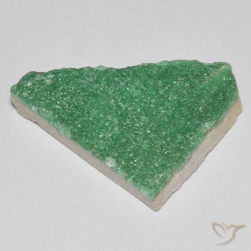 Drusa variscita Verde amarillento natural de 8.36 ct, Elegante, Opaco