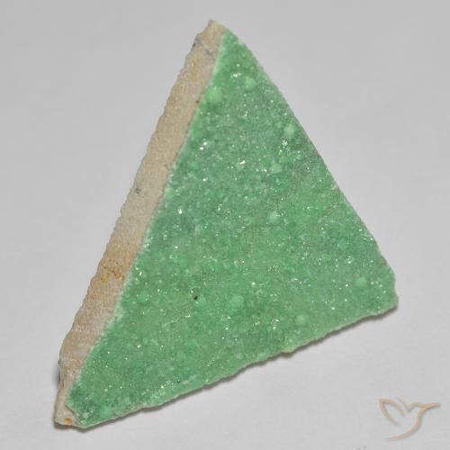 Variscita drusa Verde claro natural de 11.89 ct, Trillón, Opaco