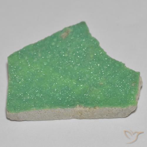 Variscita drusa Verde claro natural de 16.92 ct, Elegante, Opaco