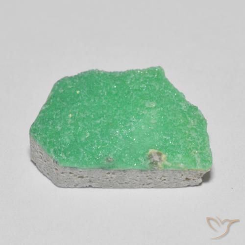 Variscita drusa Verde amarillento natural de 5.60 ct, Elegante, Opaco