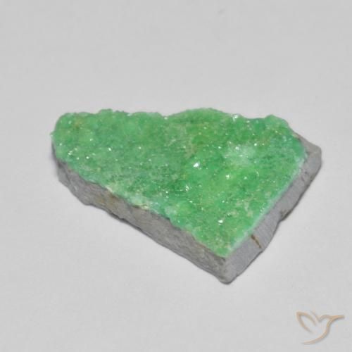 Variscita drusa Verde trébol natural de 4.05 ct, Elegante, Opaco