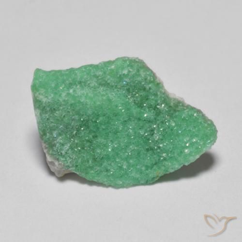 Variscita drusa Verde helecho natural de 2.42 ct, Forma elegante, Opaco