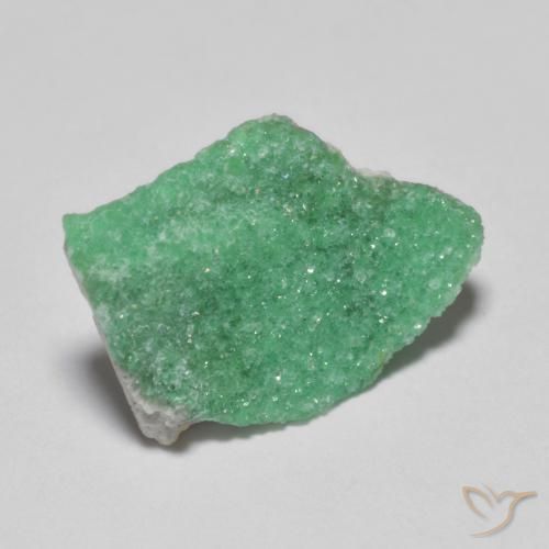 Variscita drusa Verde helecho natural de 2.42 ct, Forma elegante, Opaco