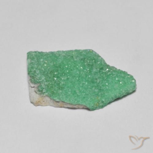 Variscita drusa Verde helecho natural de 2.42 ct, Forma elegante, Opaco