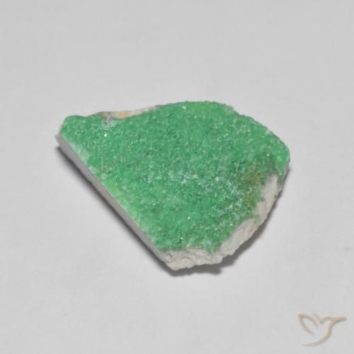 Variscita drusa Verde medio natural de 5.57 ct, Elegante, Opaco