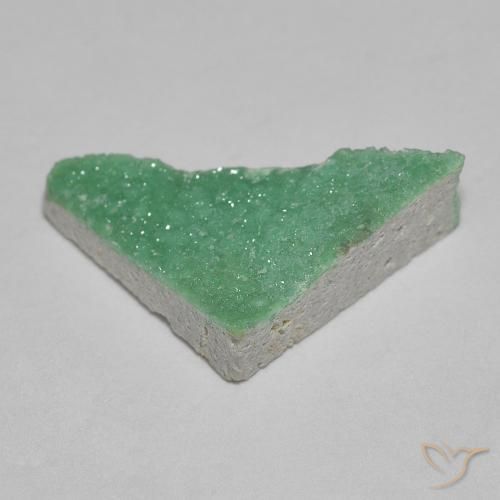 Variscita drusa Verde claro natural de 2.61 ct, Trillón, Opaco