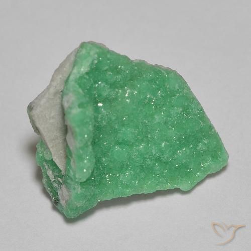 3.27ct Natural Verde albahaca claro Variscita drusa, Elegante, Opaco