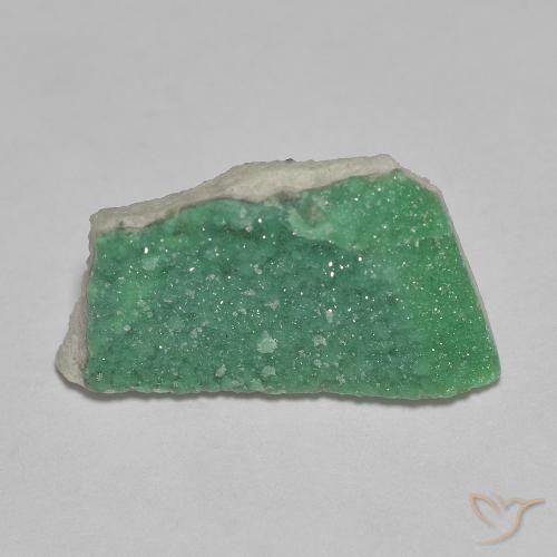 3.73ct Natural Verde medio Variscita drusa, Elegante, Opaco