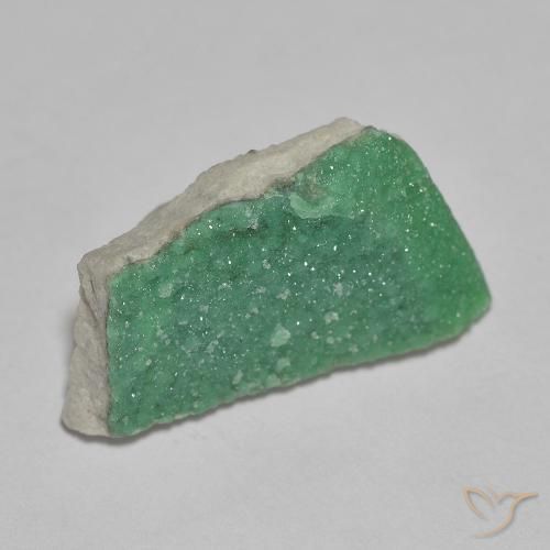 Variscita drusa Verde medio natural de 3.73 ct, Elegante, Opaco