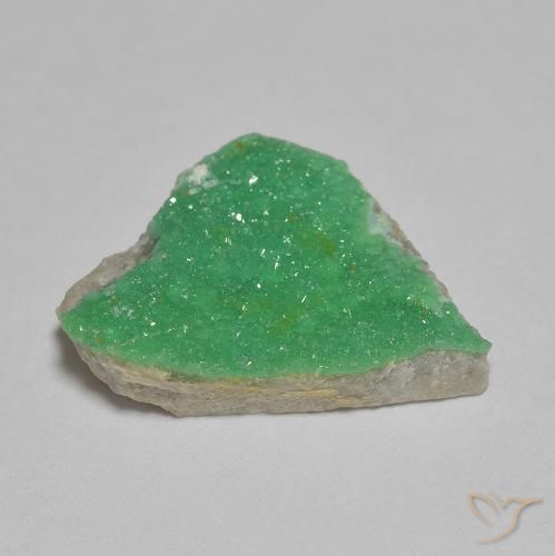 Variscita drusa Verde amarillento natural de 4.35 ct, Elegante, Opaco