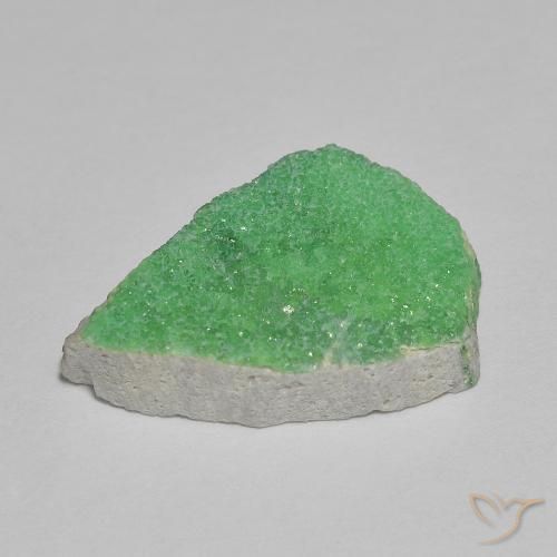 Variscita drusa Verde medio natural de 5.57 ct, Elegante, Opaco