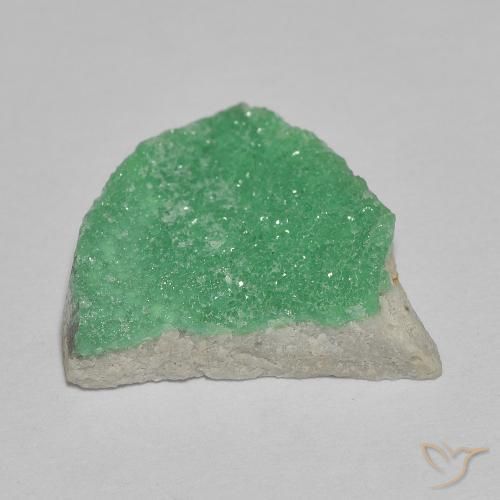 Variscita drusa Verde amarillento natural de 4.16 ct, Elegante, Opaco