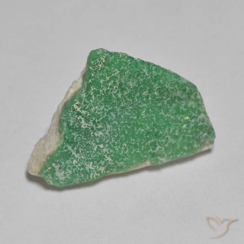 Variscita drusa Verde albahaca claro natural de 4.24 ct, Elegante, Opaco