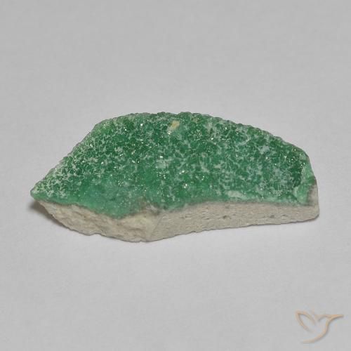 Variscita drusa Verde medio natural de 3.29 ct, Elegante, Opaco