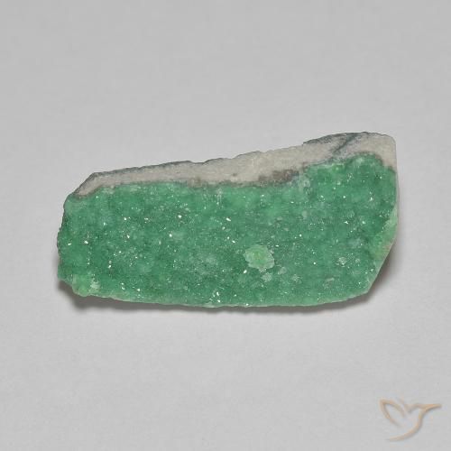 3.88ct Natural Verde brillante Drusa variscita, Elegante, Opaco