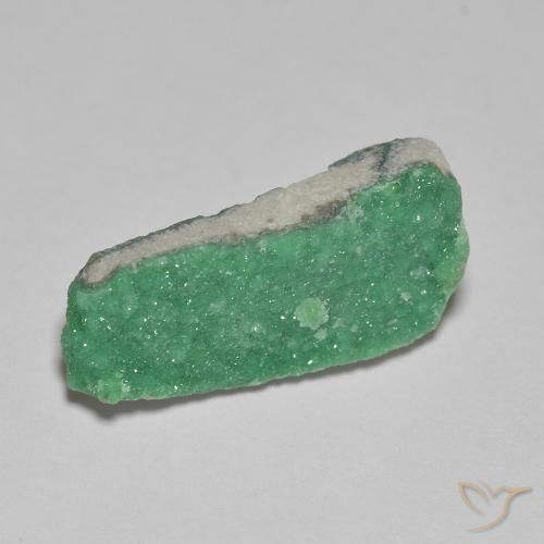 Variscita drusa Verde brillante natural de 3.88 ct, Elegante, Opaco