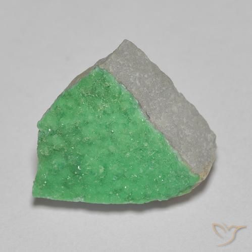 4.23ct Natural Verde trébol claro Drusa variscita, Elegante, Opaco