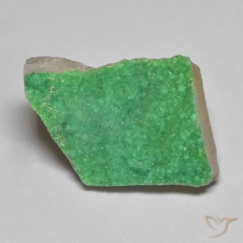 14.38ct Natural Verde amarillento Drusa variscita, Elegante, Opaco