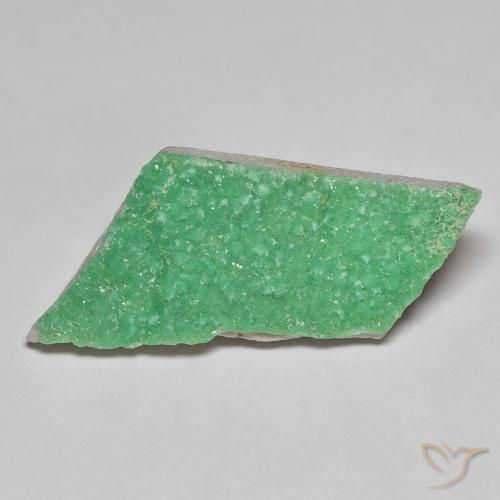 12.49ct Natural Verde trébol Drusa variscita, Elegante, Opaco