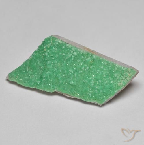 Variscita drusa Verde trébol natural de 12.49 ct, Elegante, Opaco