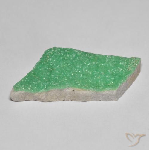 Variscita drusa Verde trébol natural de 12.49 ct, Elegante, Opaco