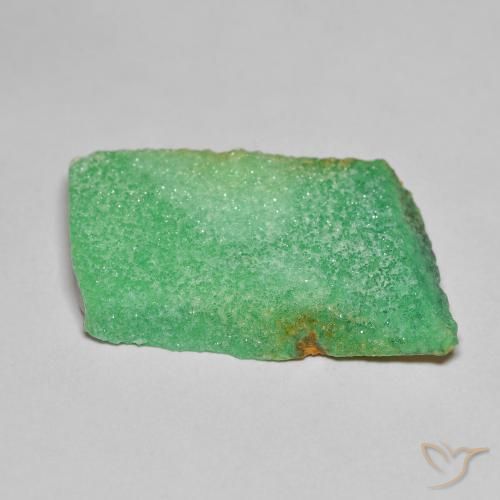 Variscita drusa Verde amarillento natural de 13.47 ct, Elegante, Opaco