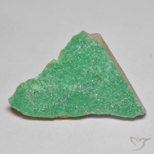 Variscita drusa Verde medio natural de 11.23 ct, Elegante, Opaco