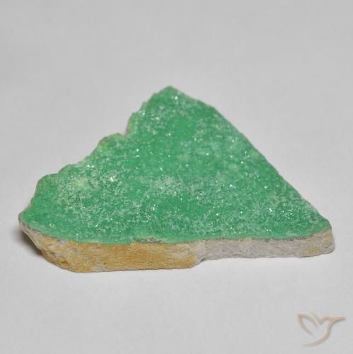 Variscita drusa Verde medio natural de 11.23 ct, Elegante, Opaco
