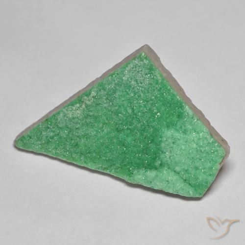 9.28ct Natural Verde trébol Variscita drusa, Elegante, Opaco