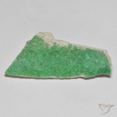 6.91ct Natural Verde helecho intenso Drusa variscita, Elegante, Opaco