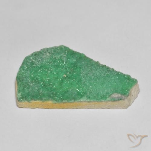 Variscita drusa Verde medio natural de 9.16 ct, Elegante, Opaco
