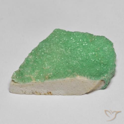 Variscita drusa Verde trébol claro natural de 18.05 ct, Elegante, Opaco