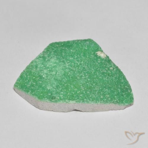 Variscita drusa Verde menta natural de 13.77 ct, Elegante, Opaco