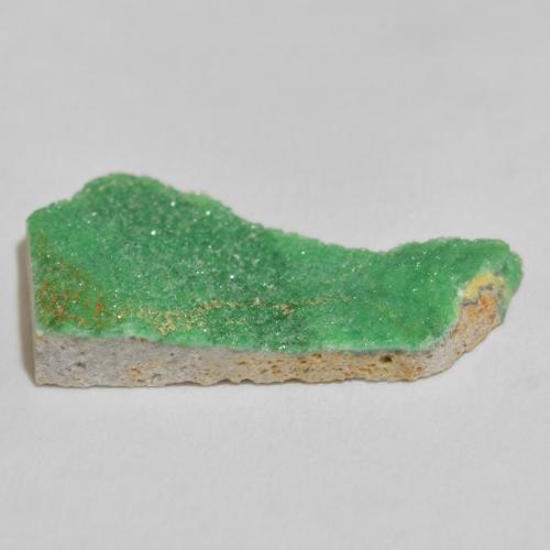 Variscita drusa Verde helecho intenso natural de 7.78 ct, Elegante, Opaco