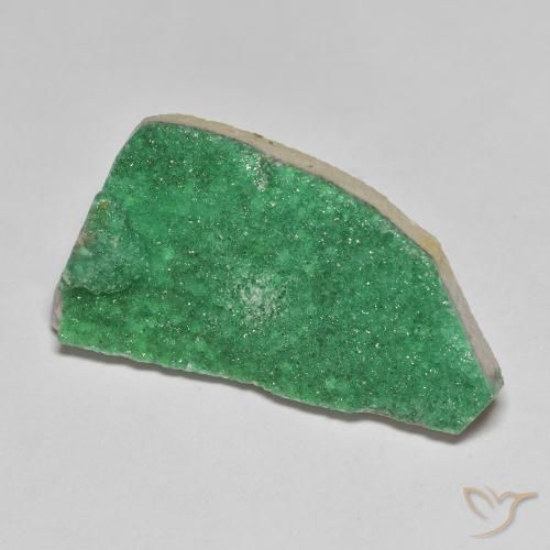 11.70ct Natural Verde menta Variscita drusa, Elegante, Opaco