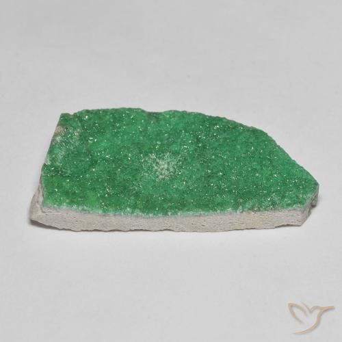 Variscita drusa Verde menta natural de 11.70 ct, Elegante, Opaco