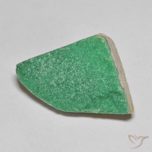 Variscita drusa Verde medio natural de 9.22 ct, Elegante, Opaco