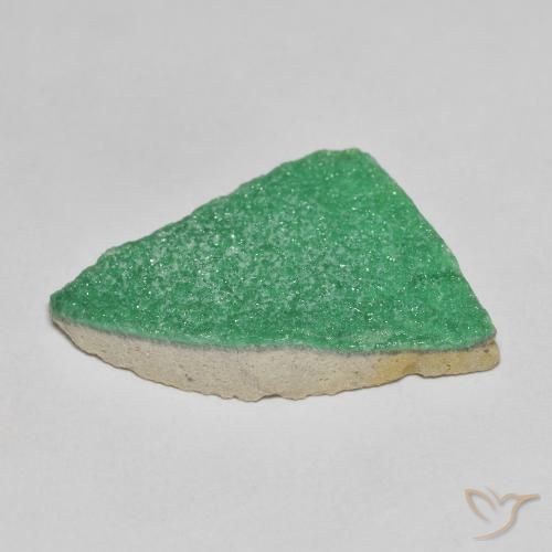Variscita drusa Verde medio natural de 9.22 ct, Elegante, Opaco