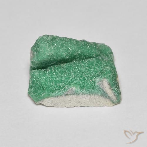 Variscita drusa Verde medio natural de 7.56 ct, Elegante, Opaco