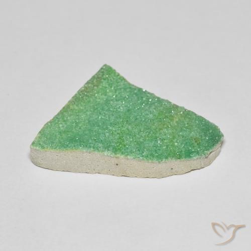 Variscita drusa Verde claro natural de 11.36 ct, Elegante, Opaco