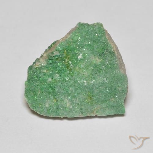 8.12ct Natural Verde amarillento pálido Drusa variscita, Elegante, Opaco