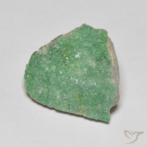 Variscita drusa Verde amarillento pálido natural de 8.12 ct, Elegante, Opaco