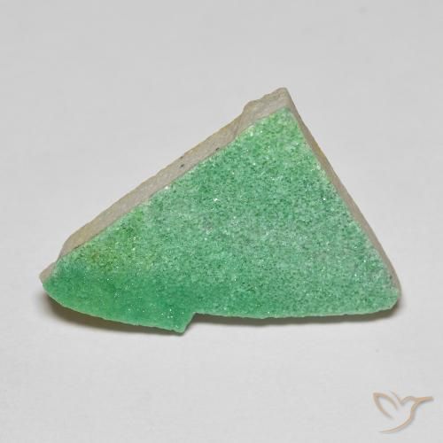7.59ct Natural Verde trébol Variscita drusa, Elegante, Opaco