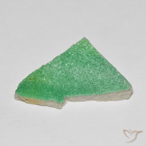 Variscita drusa Verde trébol natural de 7.59 ct, Elegante, Opaco