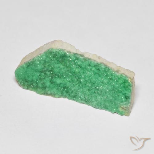 6.73ct Natural Verde medio Drusa variscita, Elegante, Opaco