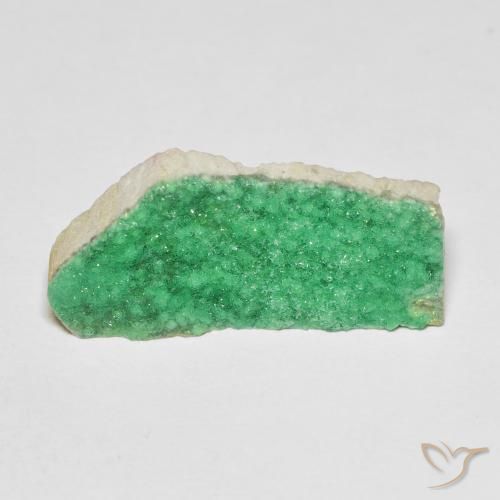 Variscita drusa Verde medio natural de 6.73 ct, Elegante, Opaco