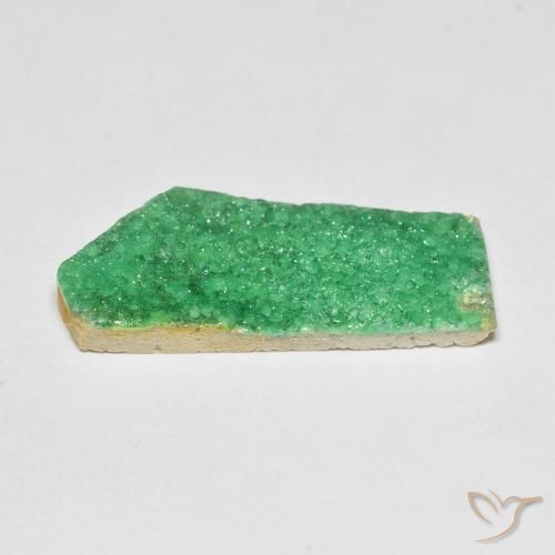 Variscita drusa Verde medio natural de 6.73 ct, Elegante, Opaco