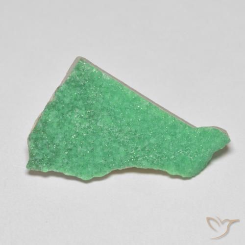 7.61ct Natural Verde trébol Drusa variscita, Elegante, Opaco